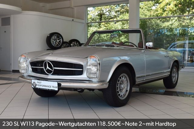 MERCEDES-BENZ 230 SL W113 Pagode~Wertgutachten 118.500€~Note 2