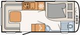 Dethleffs Camper 470 FR Caravan Wochen! Gratis Vorzelt - Caravan Wohnwagen