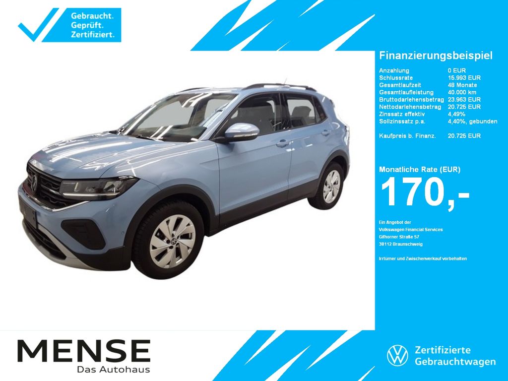 Volkswagen T-Cross 1.0 TSI Life CarPlay ACC LED Navi KlimaA