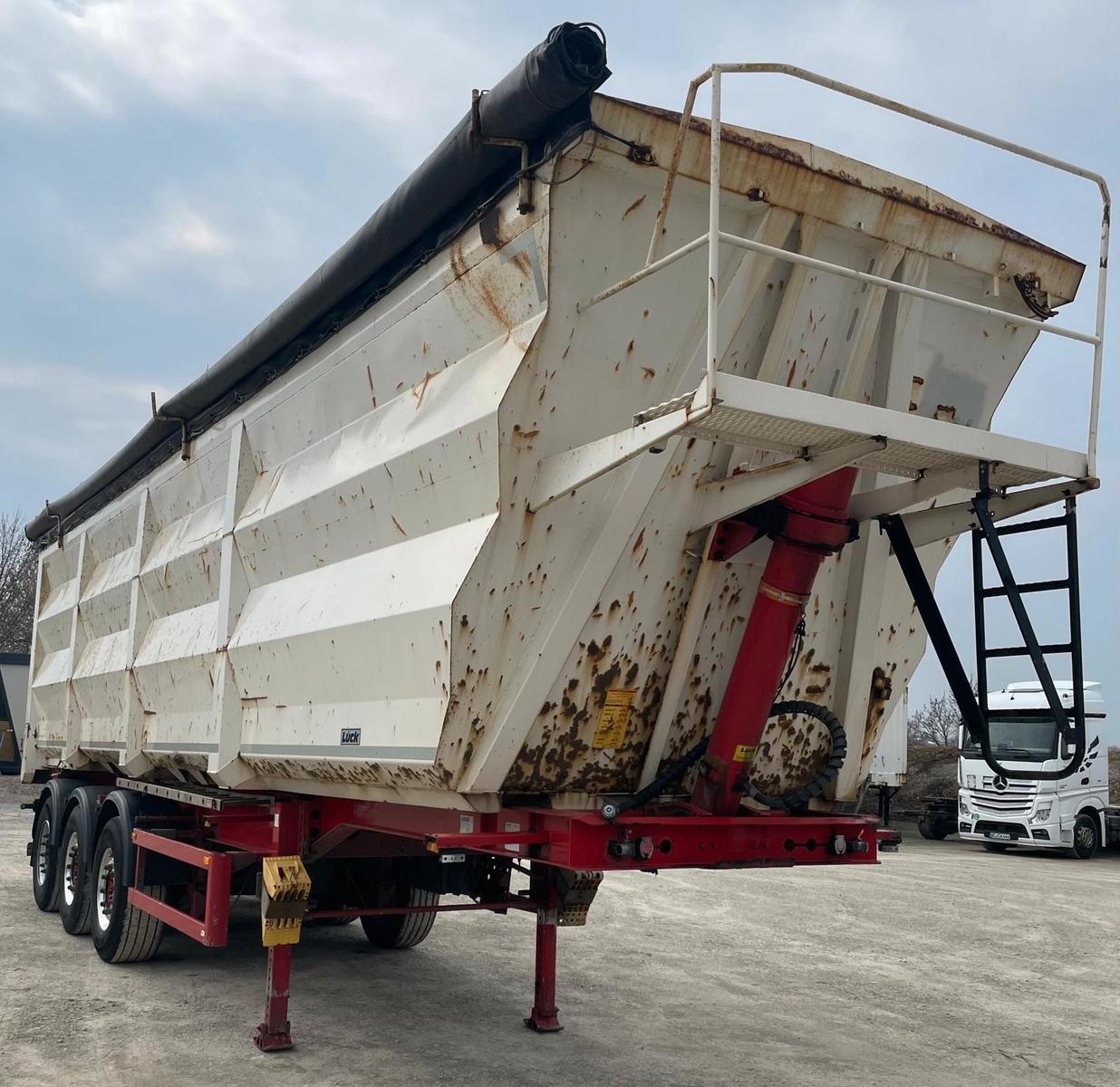 Lück SKF 35  55m³ Stahlmulde Kipper Alcoa Liftachse