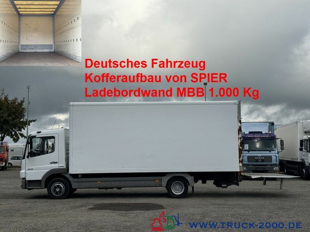 Mercedes-Benz 816 Atego Koffer Ladebordwand MBB 1.000Kg 3Sitze