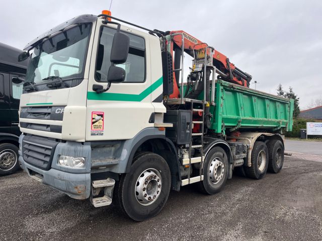 DAF CF85.410 8x4 kipper / palfinger 16001 K grab