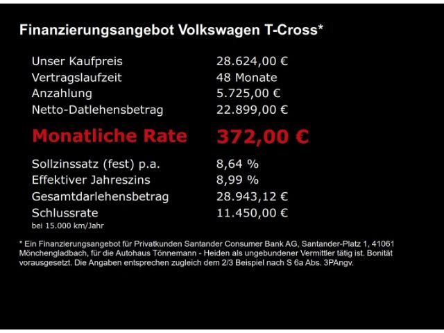 T-Cross R-LINE TSI DSG+AHK+LED MATRIXLICHT+RÜCKF
