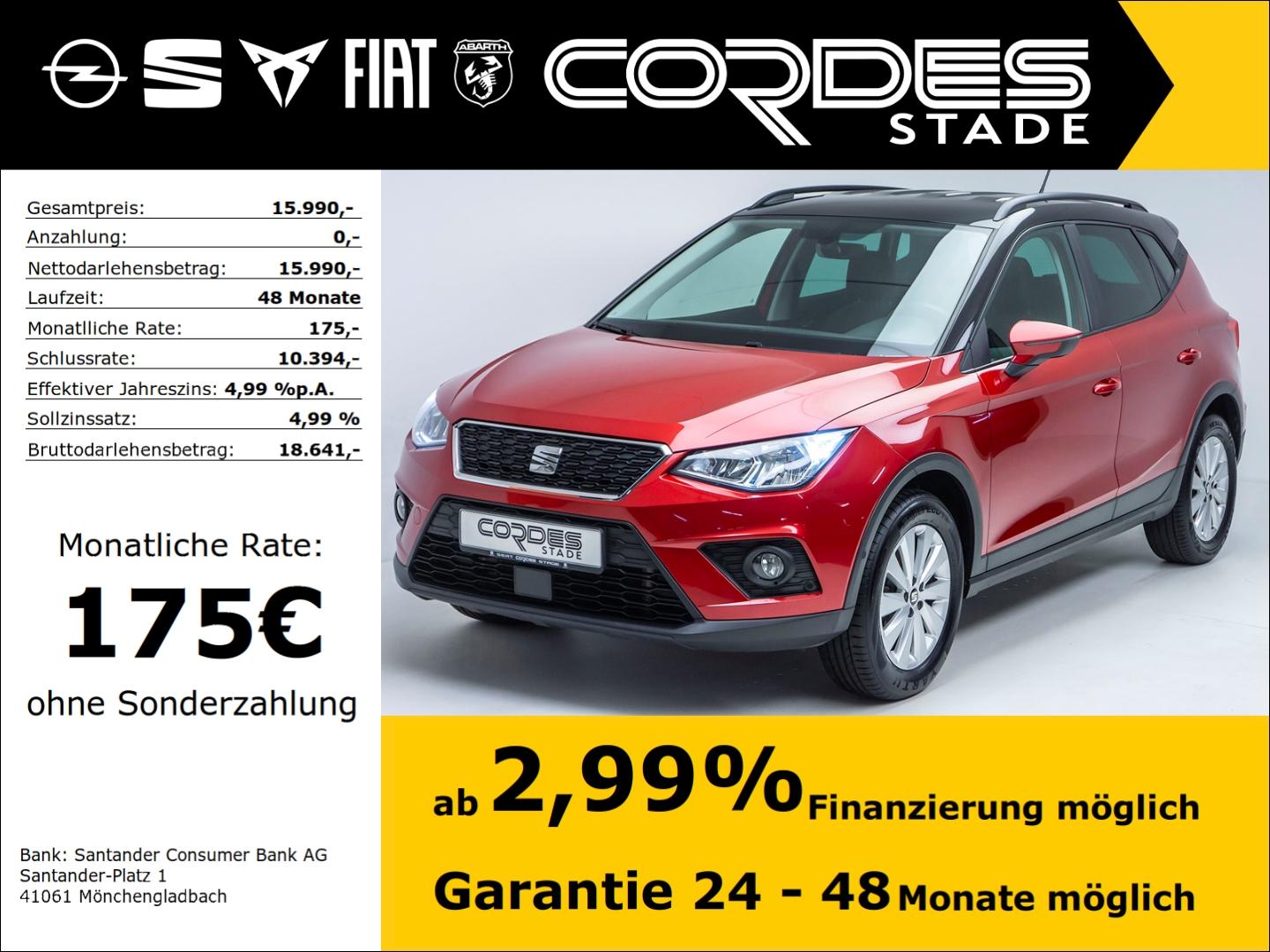 Seat Arona Style BEATS Kollisionswarner PDCv+h Apple 