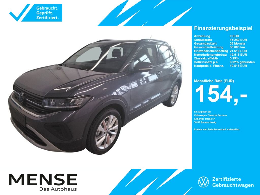 Volkswagen T-Cross 1.0 TSI Life CarPlay ACC LED Navi KlimaA