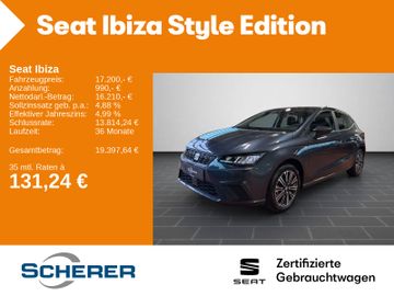 Seat Leasingangebot: Seat Ibiza Style 1.0 TSI Full Link LED Scheinwerfer S