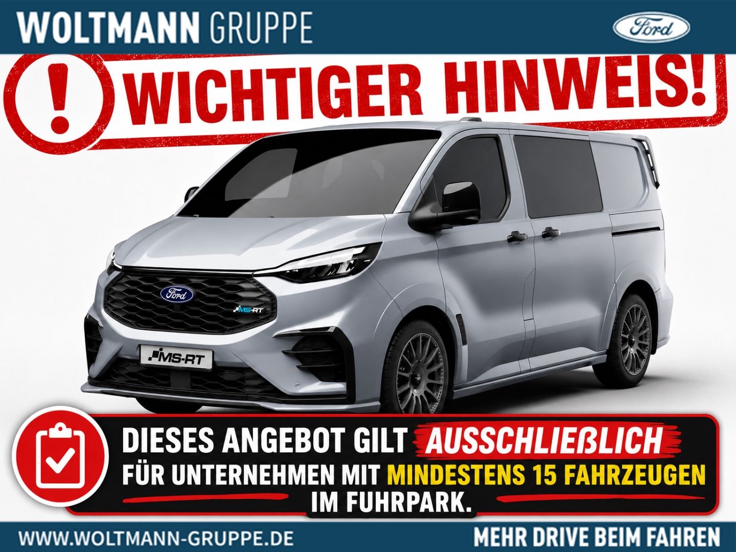 Ford Transit Custom MSRT PHEV 233 PS Doppelkabine 5.S