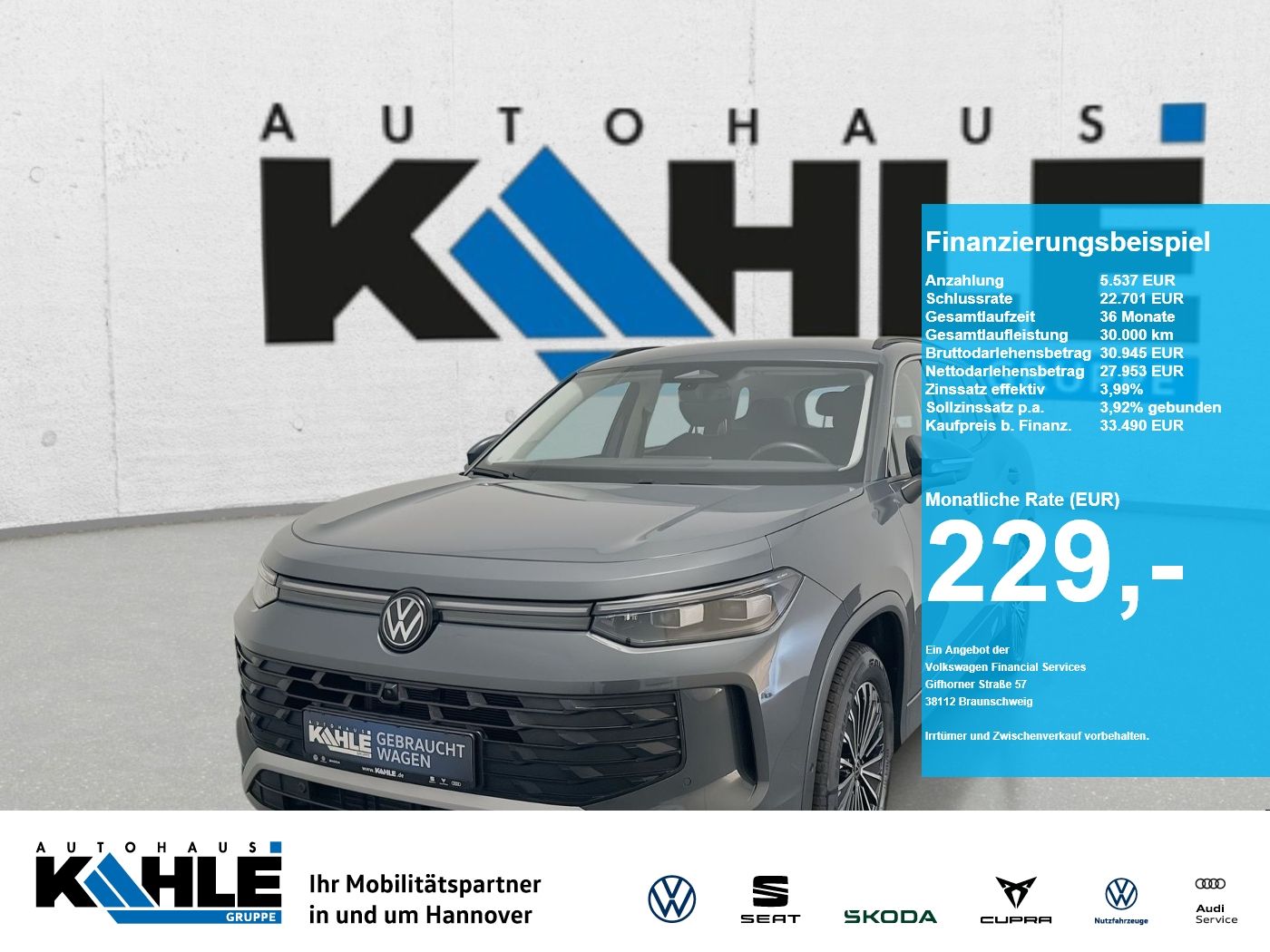 Volkswagen Tayron 1.5 eTSI DSG Life CarPlay Matrix ACC AHK