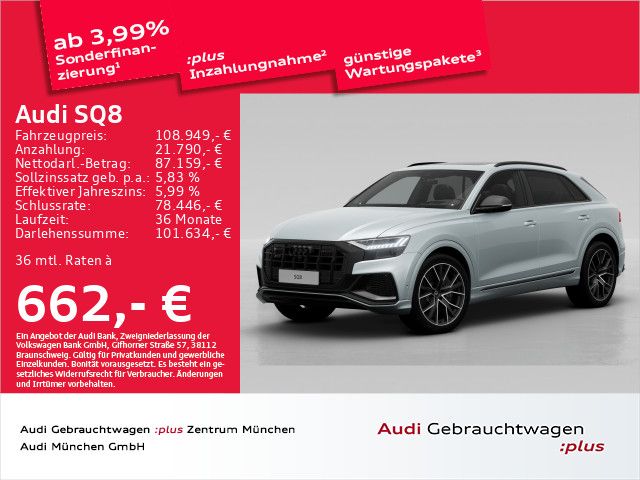 Audi SQ8 TFSI UPE:156" Keramik/Pano/AHK/HuD/StdKlima