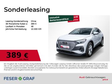 Audi Leasingangebot: Audi Q4 Sportback 45e-tron LED/Navi+/GRA/DAB