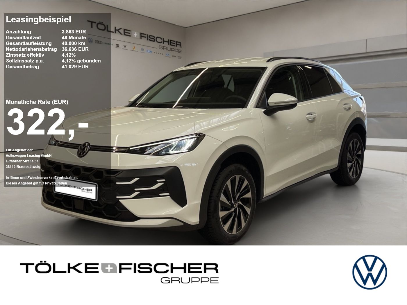 Volkswagen T-Roc Life 1.5 l eTSI DSG GJR Anschlussgarantie