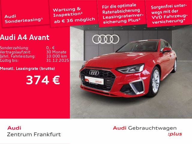 Audi A4 Avant 30 TDI S tronic S line Navi DAB VC PDC