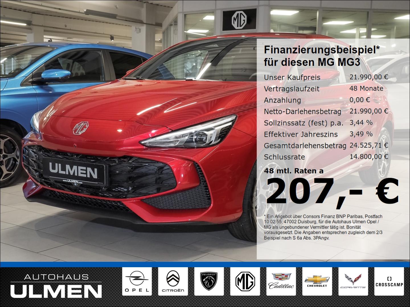 MG3 1.5 Hybrid+ 143kW Luxury 195 Navi Leder digi