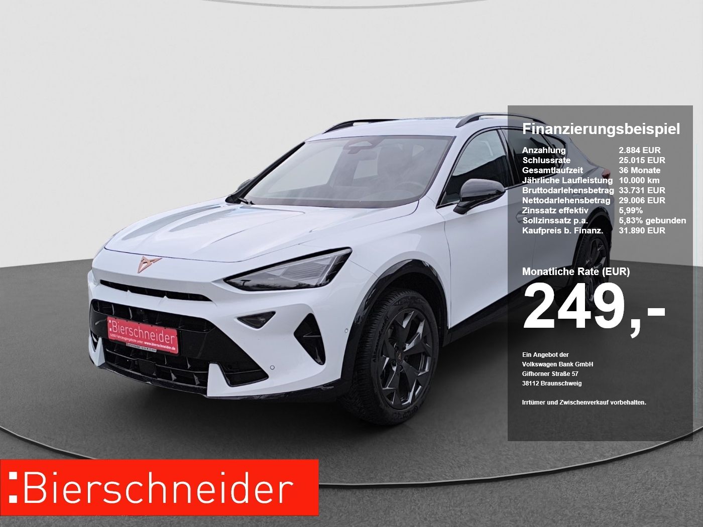 Cupra Formentor 1.5 eTSI DSG 5-J-G NAVI ACC KESSY 18LM