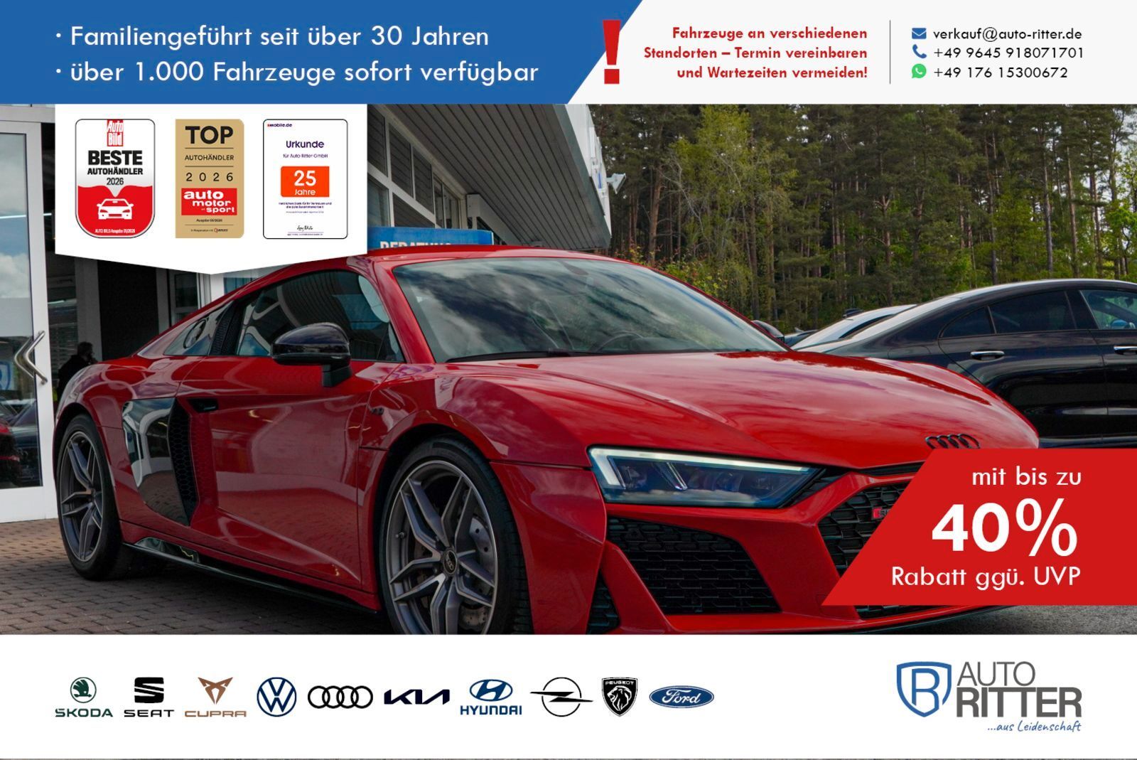 Audi R8 V10 Coupe performance Motor NEU bei