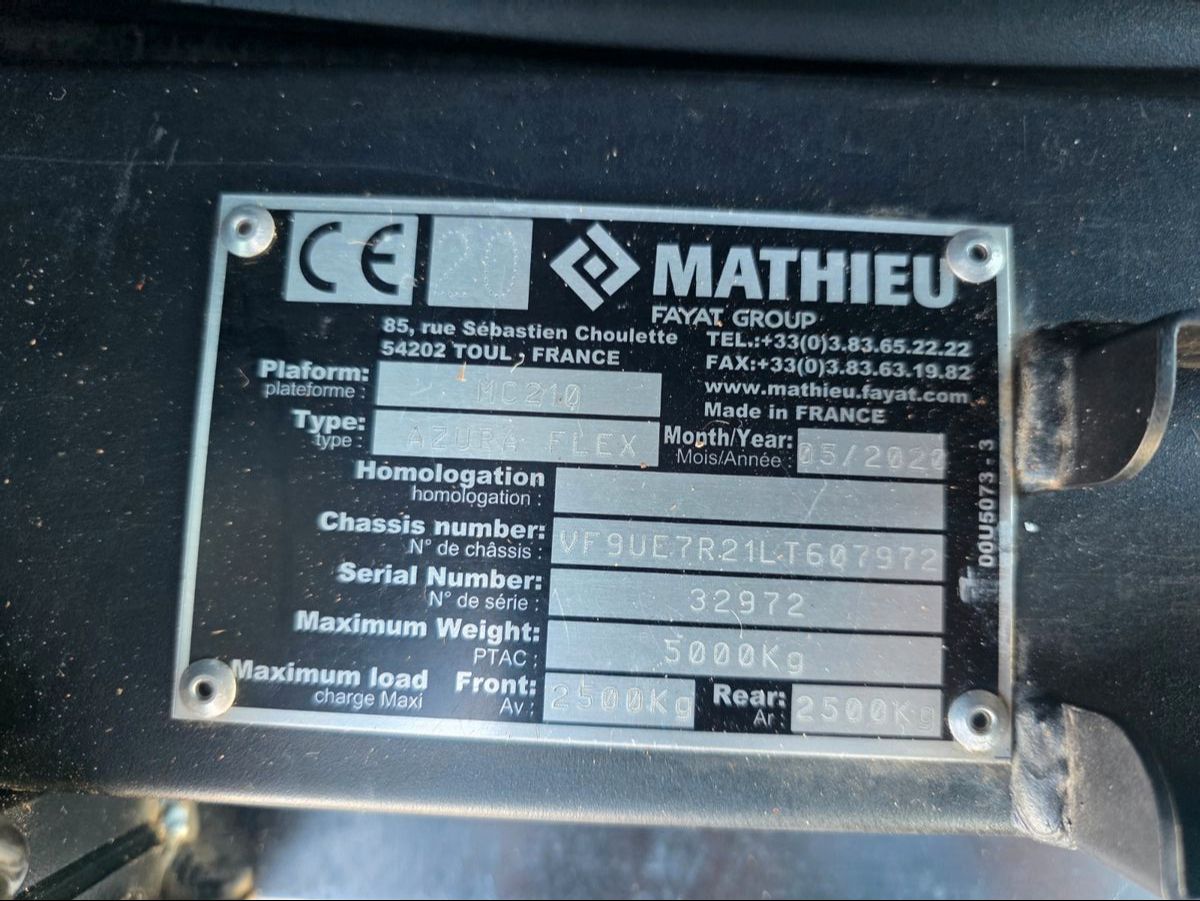 Fahrzeugabbildung Andere Mathieu MC210 Klima Kamera