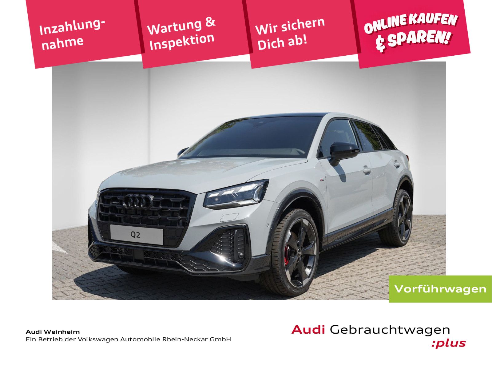Audi Q2 40 2.0 TFSI quattro S line AHV Pano LED uvm