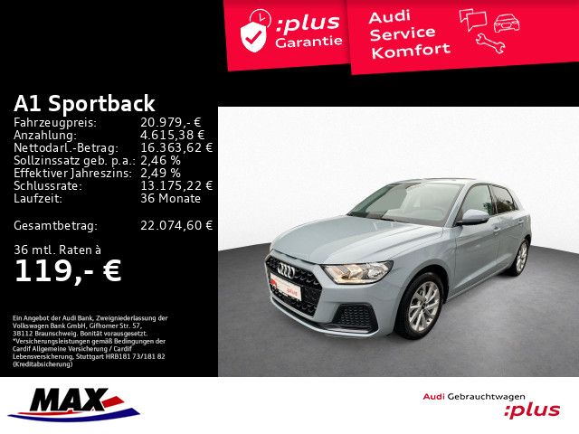 A1 Sportback 25 TFSI +SHZ+TEMPOMAT+PDC+CARPLAY++