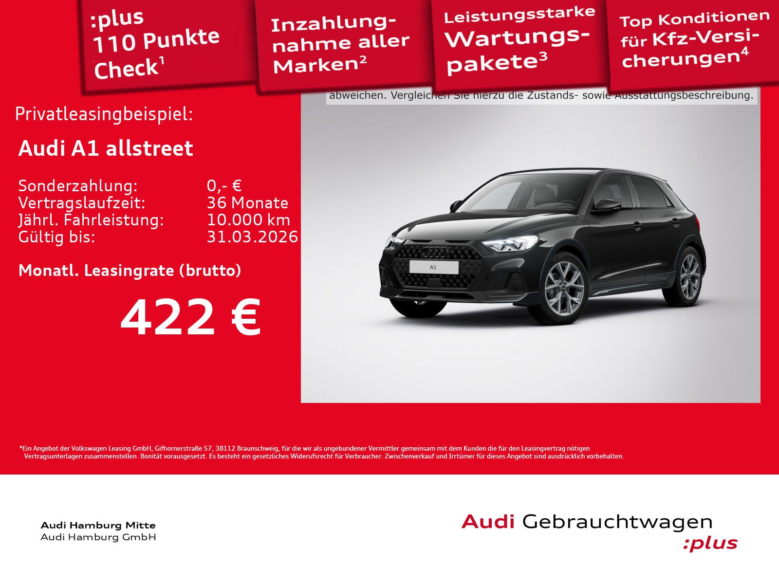 Audi A1 allstreet 30 TFSI S tronic S line LED Kamera