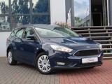 Ford Focus Turnier PDC Bluetooth HU 08/26 - mit Benzin-Antrieb: Blau, Stoff, Kombi, mit Klimaanlage, Bluetooth