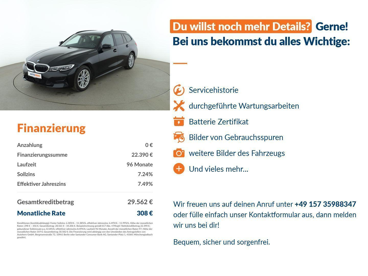 BMW 320 d Mild-Hybrid xDrive Advantage Aut.*NAVI*CAM*, миниатюра 14