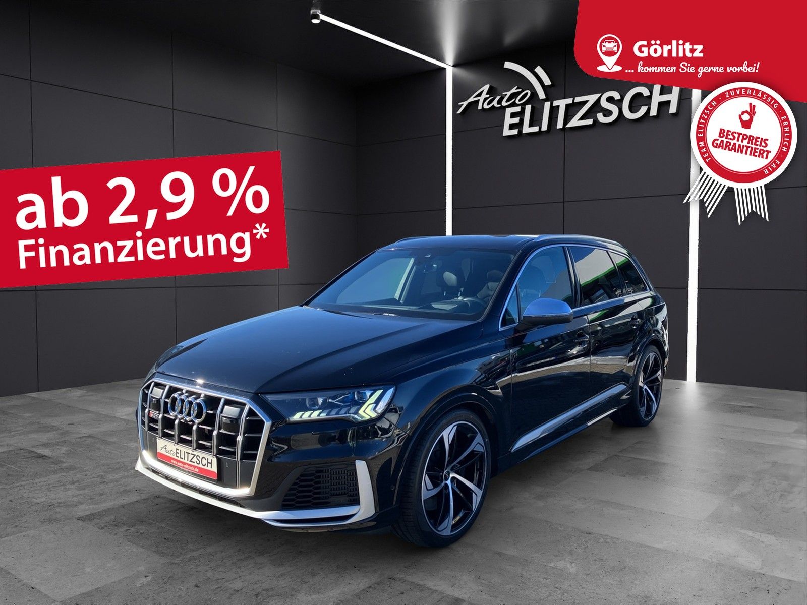 Fahrzeugabbildung Audi SQ7 V8 TDI  Matrix Navi ACC LUFT 22" HuD Virtual