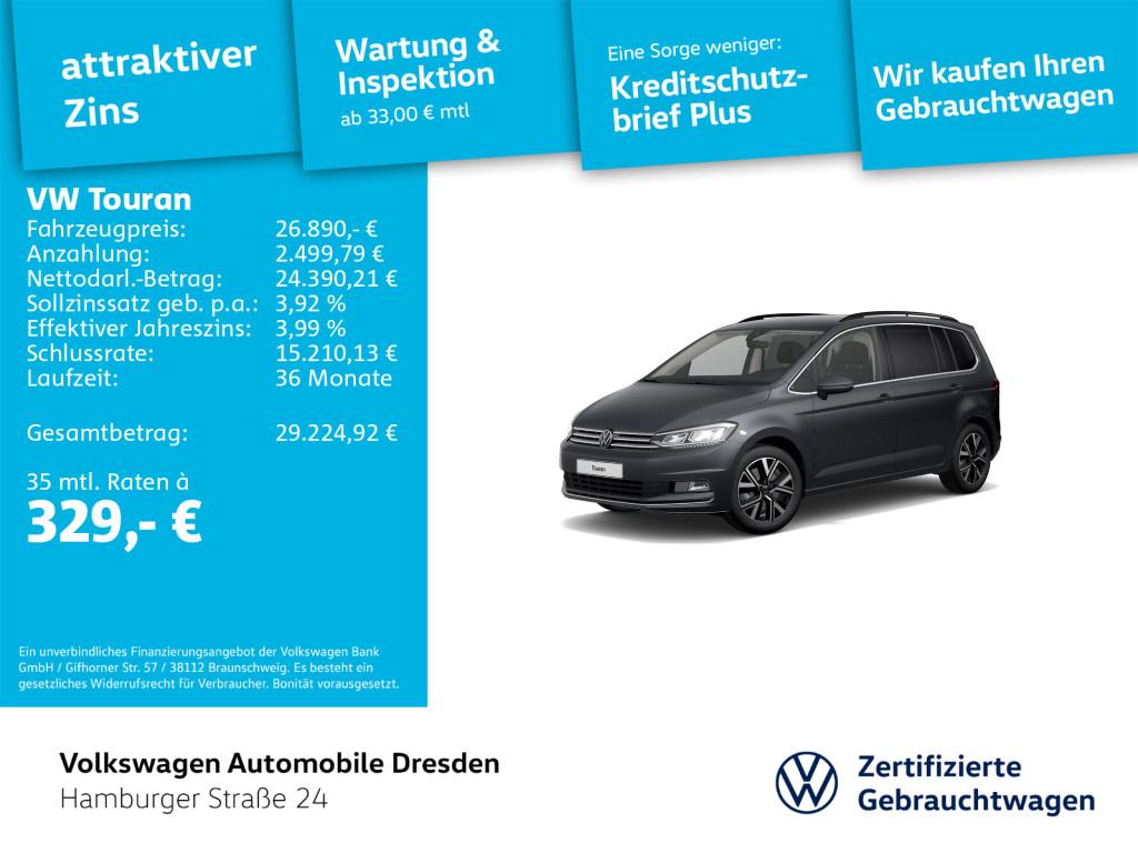 Volkswagen Touran Highline 1.5 TSI DSG LED AHK KAM APP NAV