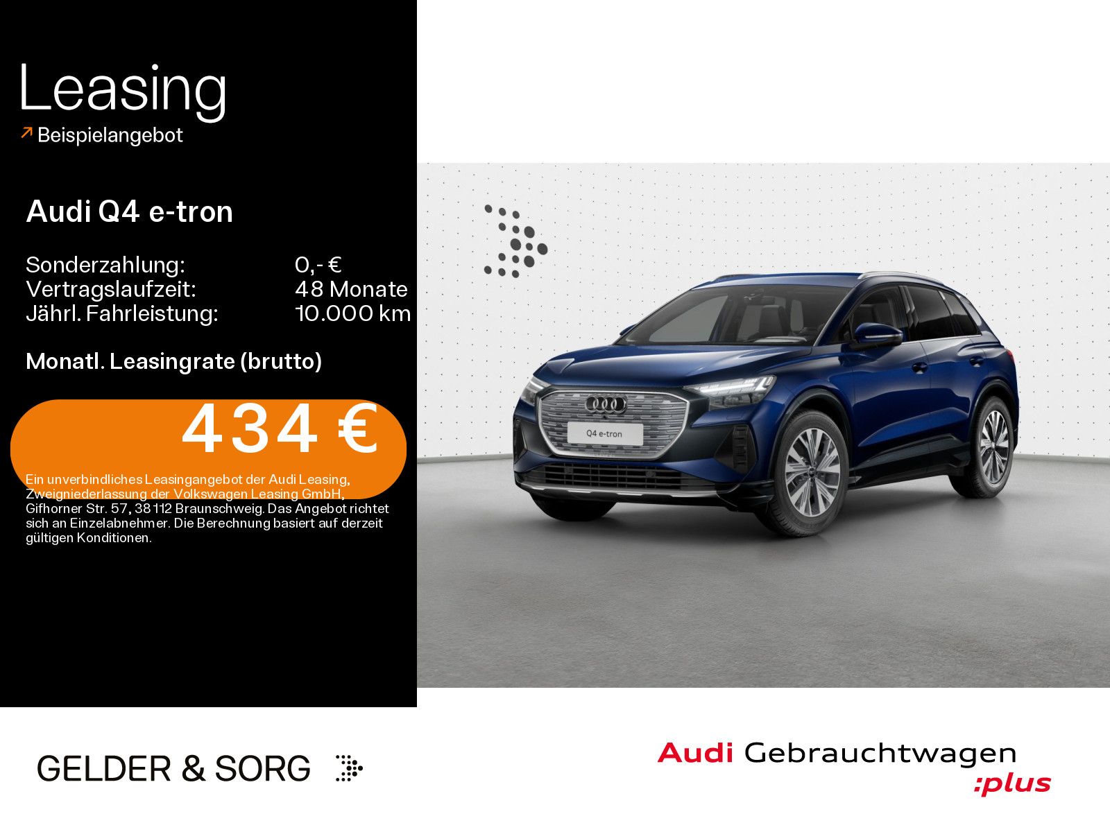 Audi Q4 55 e-tron qu. advanced 0,25% AHK*HuD*Matrix*