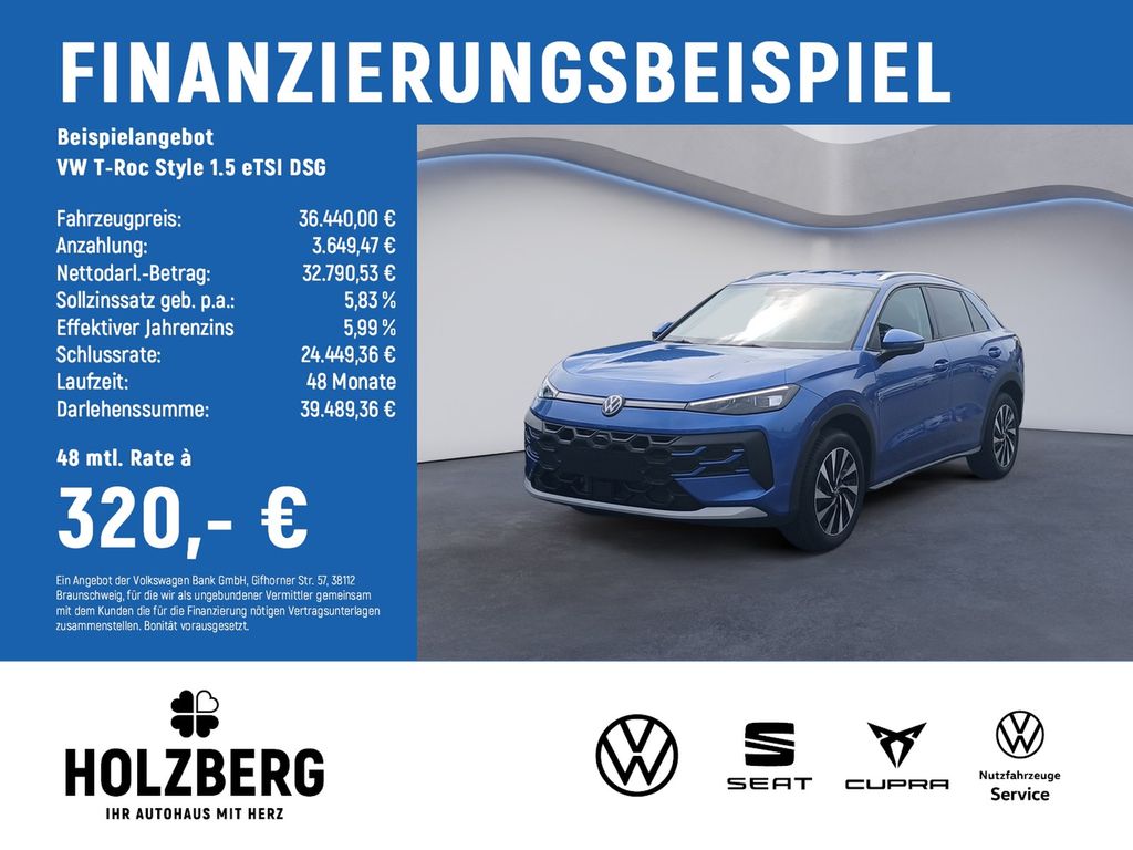 T-Roc Style 1.5 eTSI DSG GJR+EASYOPEN+IQ.LIGHT