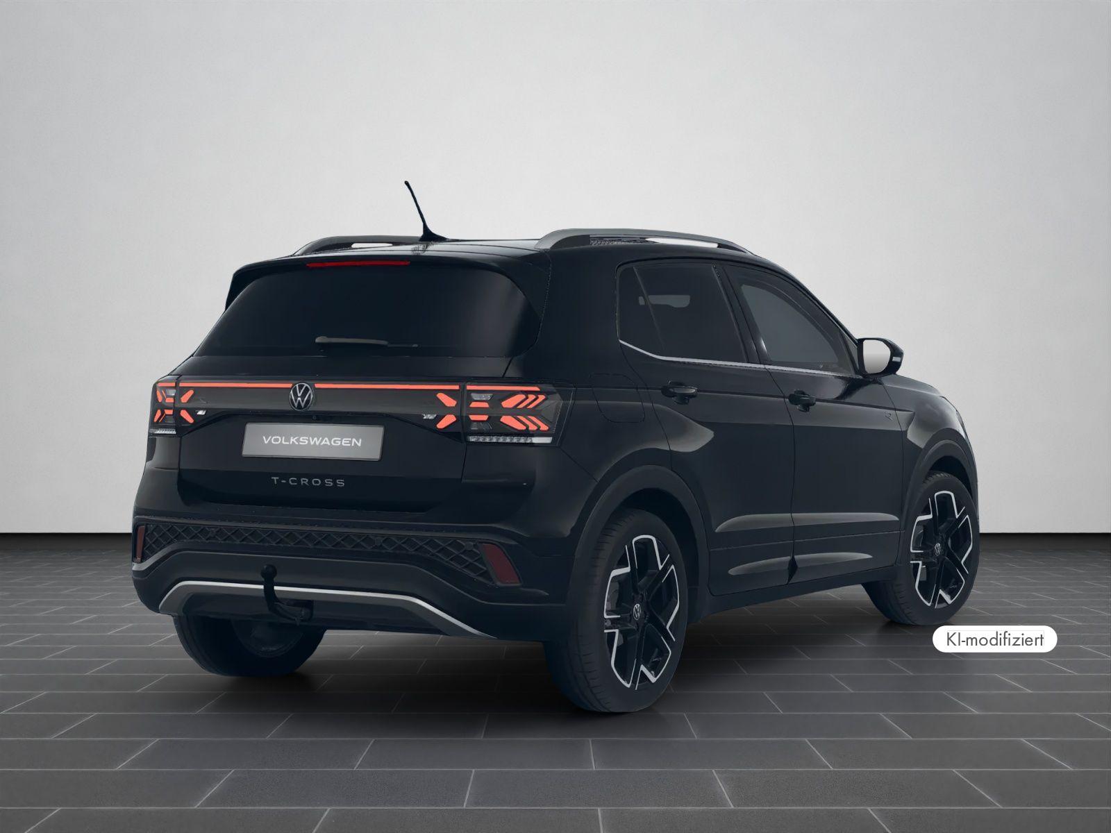 Volkswagen T-Cross R-Line 1,5 TSI DSG 18" in Schwarz/glan, миниатюра 4