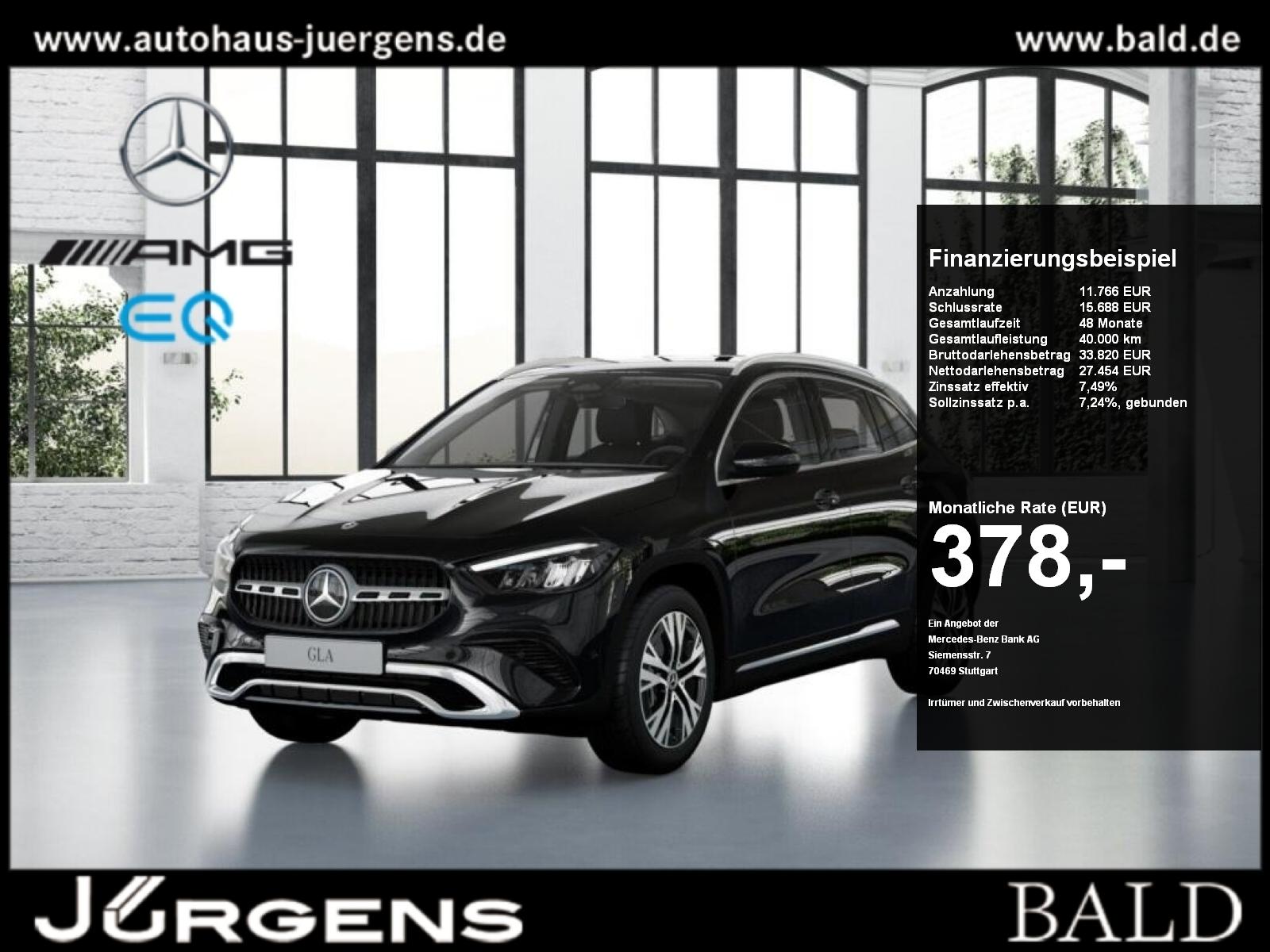 Mercedes-Benz GLA 220 4M Progressive/AHK/Distr/LED/Kamera/Shz