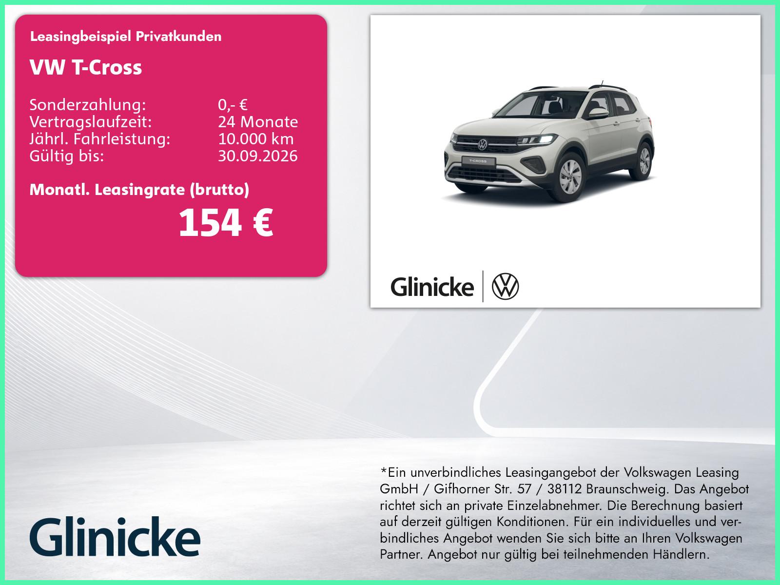 Volkswagen T-Cross 1.0 TSI Life Kamera SiHz Klima