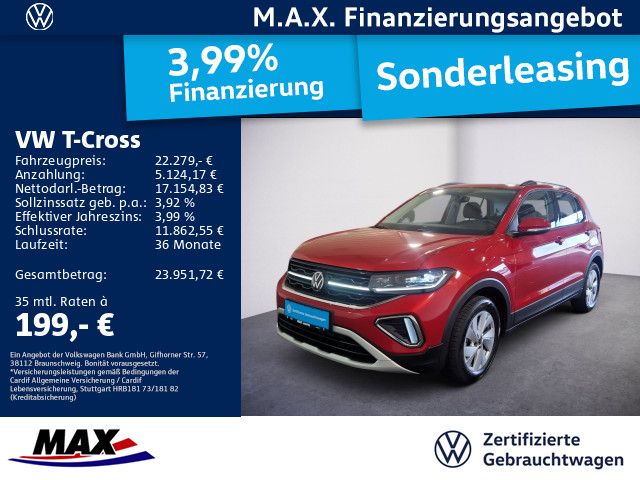 T-Cross 1.0 TSI LIFE IQ.LIGHT+NAV+KAMERA+ACC+ALU