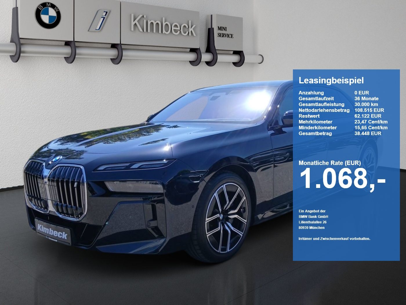 BMW i7 xDrive60 Limousine Executive Lounge Massag B&