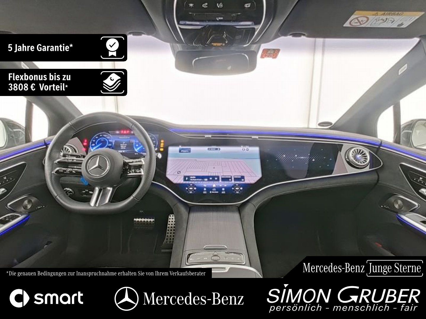 Fahrzeugabbildung Mercedes-Benz EQE 500 4M AMG Hyper Airmatic HUD Burm Mod 2025