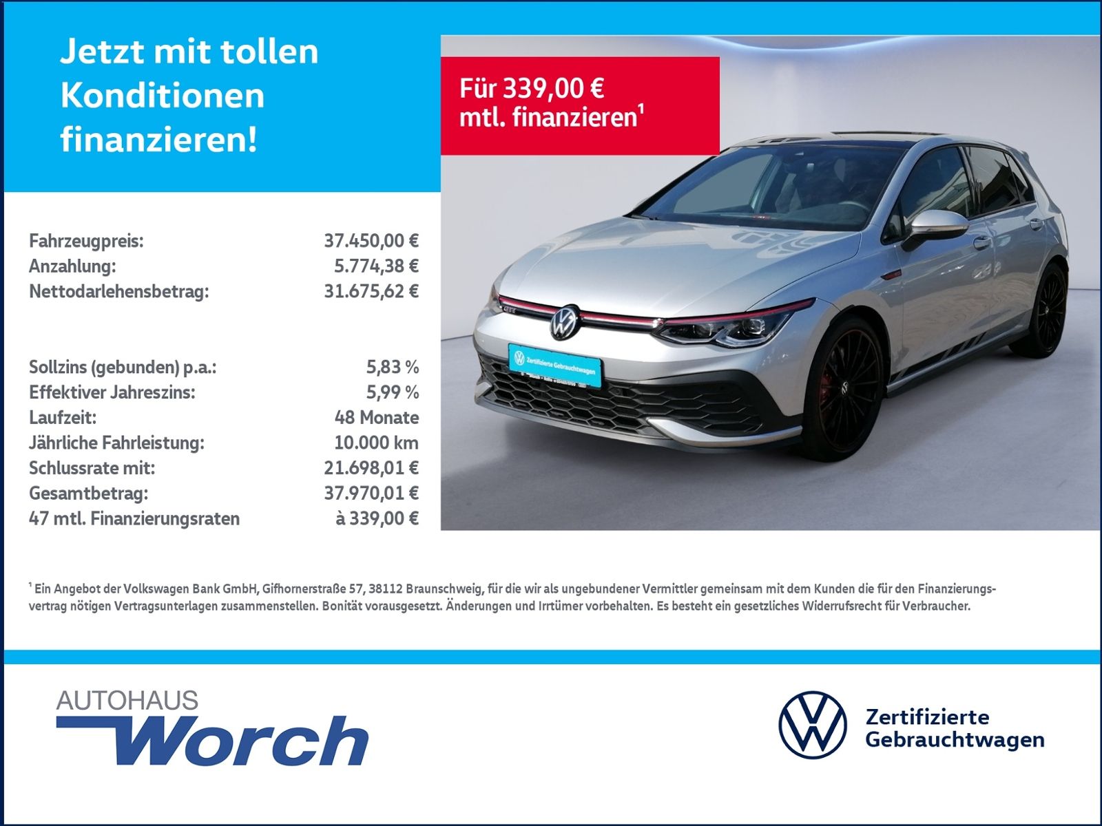 Golf VIII GTI Clubsport AKRA+PANO+DCC+MATRIX