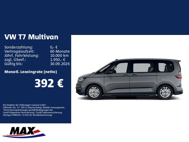 Volkswagen Multivan 1,5 l eHybrid 4MOTION 0,5% KÜ*DSG*LED*