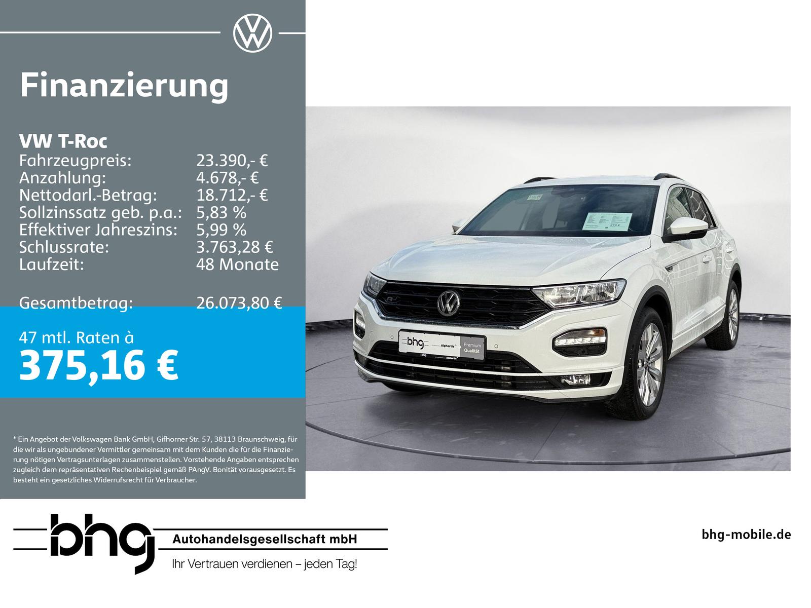 Volkswagen T-Roc Sport 2,0 TSI 4MOTION DSG Ganzjahresreifen