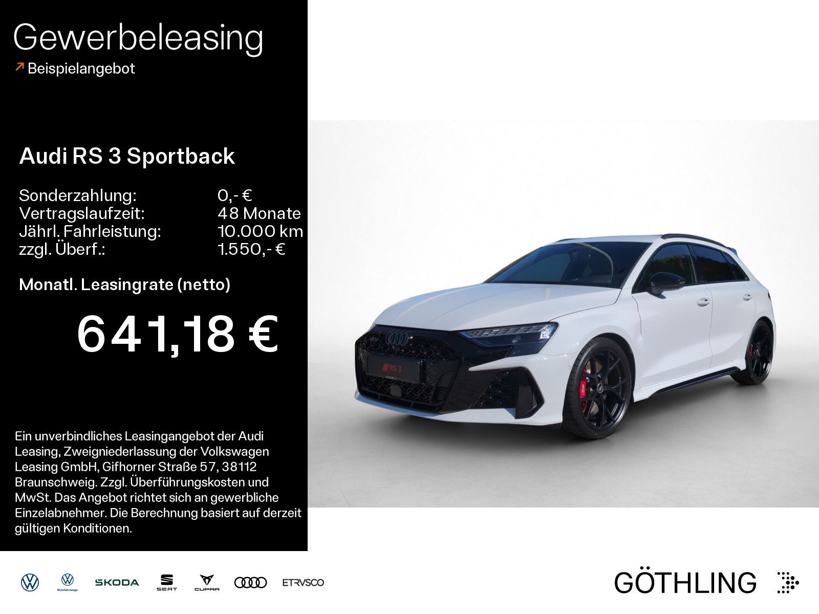Audi RS 3 Sportback 294 kW S tronic *MAX 280 km/h*Mat