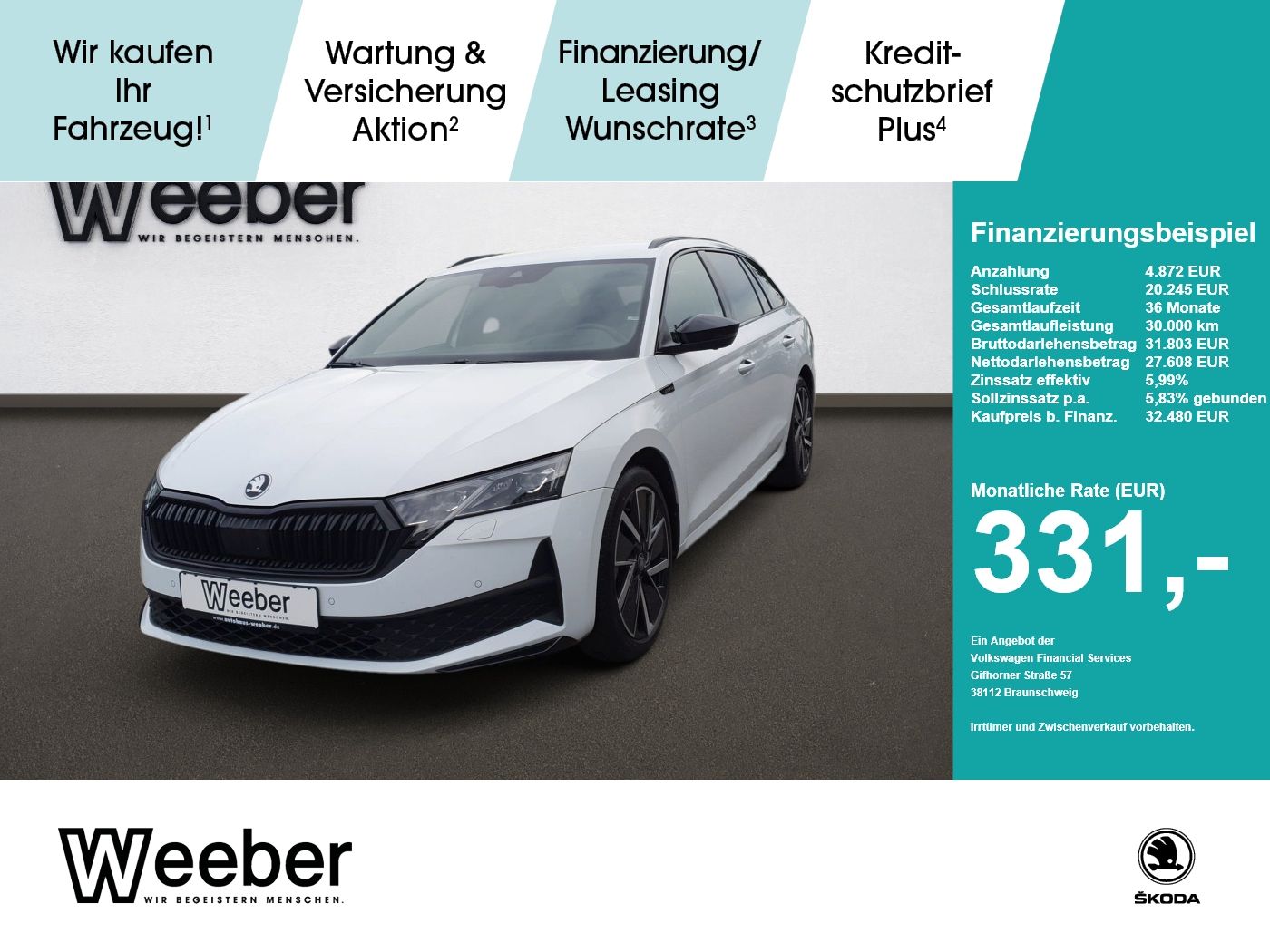 Skoda Octavia Combi Sportline *AHK*NAVI*MATRIX*360° CA