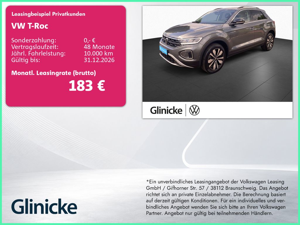 T-Roc 1.0TSI Goal Klima Navi LED ACC Sitzheizung