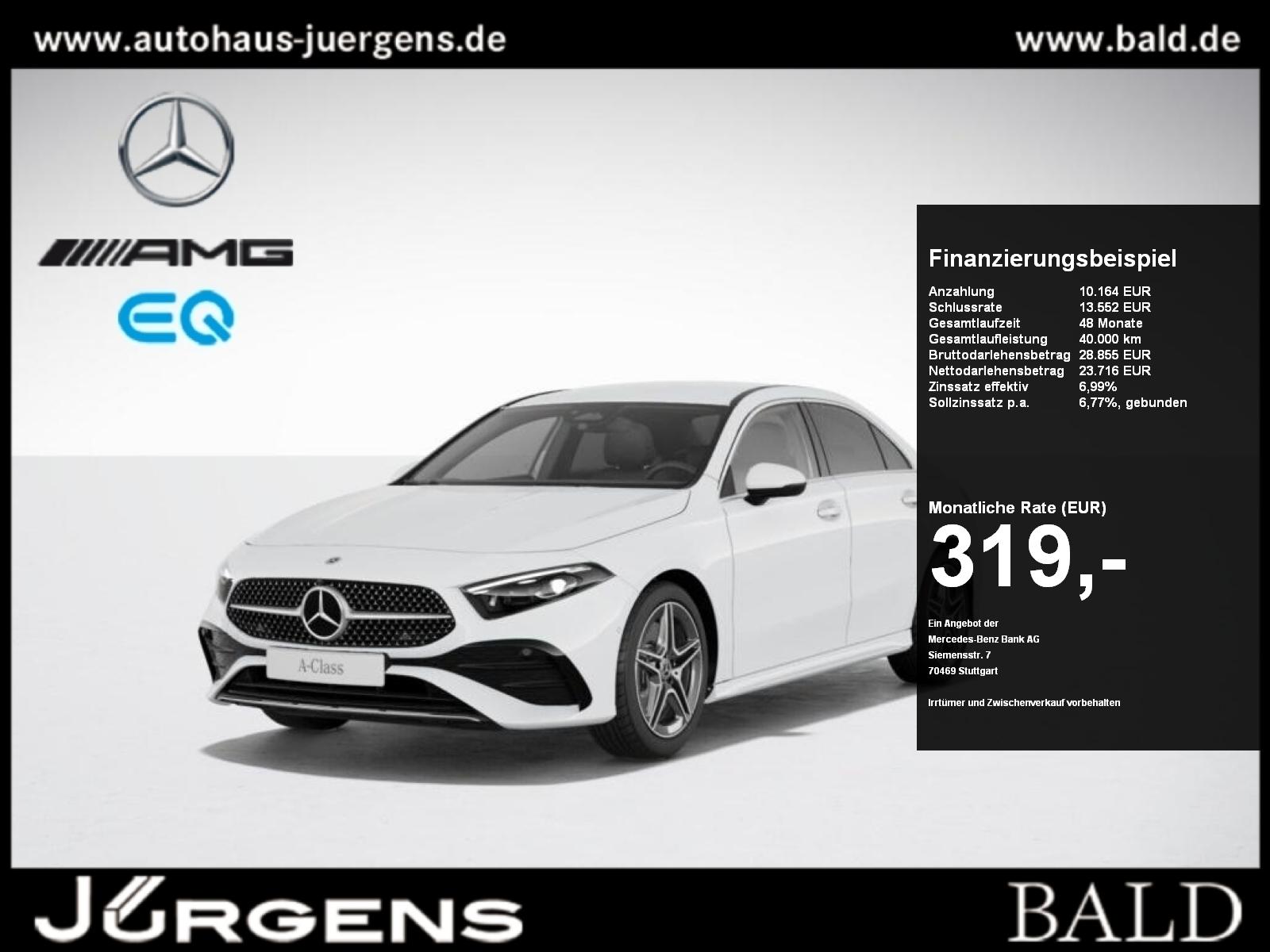 Mercedes-Benz A 250 e Limo AMG-Sport/360/Totw/MBeam/Shz/18''