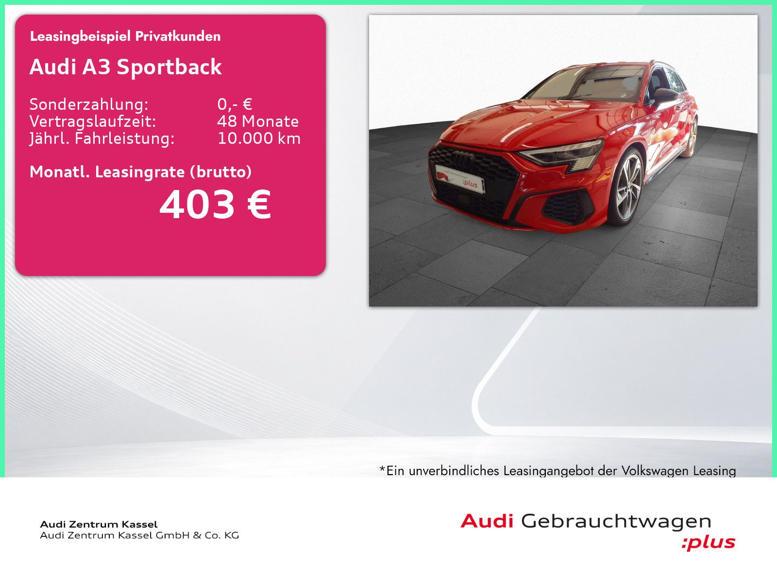 Audi A3 Sportback 35 TFSI S line Matrix AHK Kamera