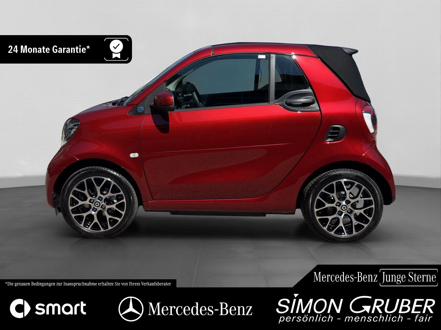 Fahrzeugabbildung Smart smart fortwo EQ Cabrio Excl. Leder Carbon 22KW