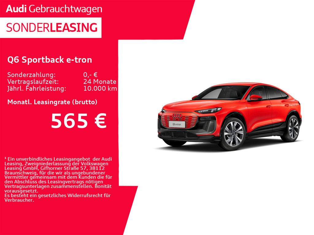 Audi Q6 Sportback e-tron quattro **0,25%**LUFT*AHK