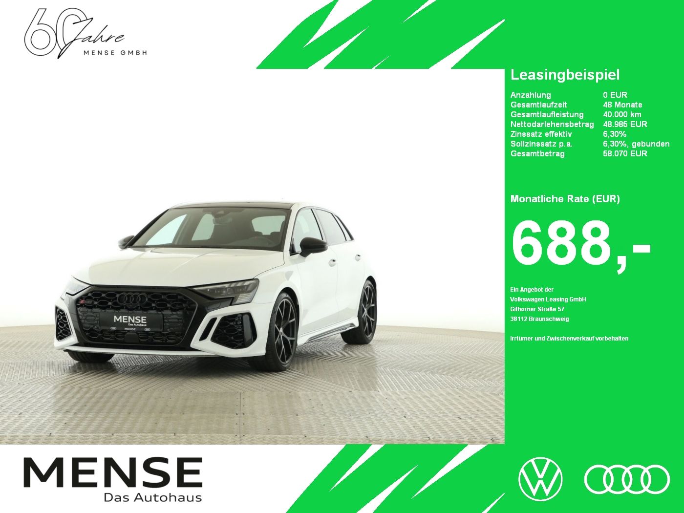 Audi RS 3 Sportback 2.5 TFSI quattro S tronic Matrix