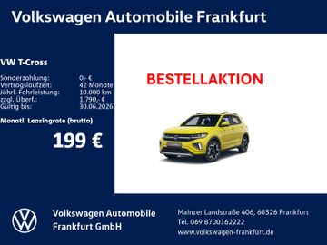 Volkswagen Leasingangebot: Volkswagen T-Cross R-Line 1.0 l TSI OPF 85 kW (116 PS) 6-Ga