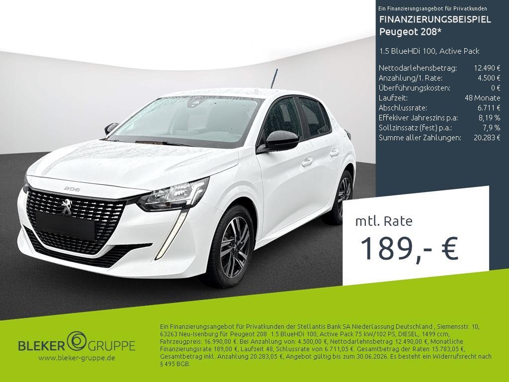 Peugeot 208 1.5 BlueHDi 100, Active Pack