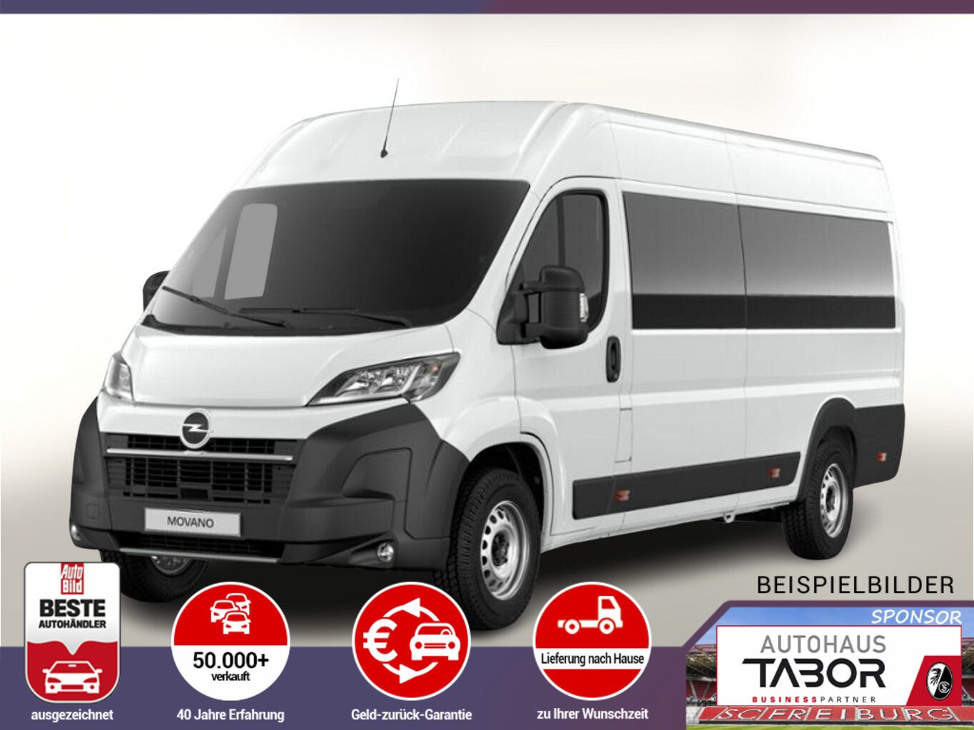 Opel Movano Vollverglast 35+ Aut L4H2 UVP-39%*