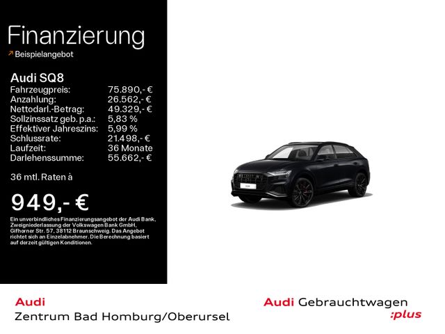 Audi SQ8 4.0 TFSI quattro*Navi*Matrix*Alu*AHK*HUD*B&O